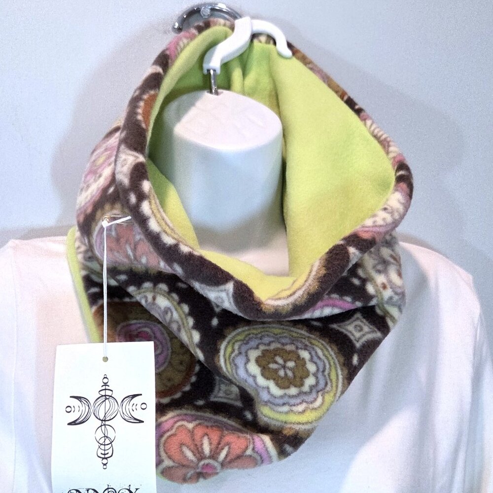NWT Boho Inspired Medallions Fleece Neck Warmer